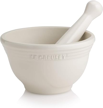 Le Creuset Steengoed Stamper En Mortel 0 5 Liter Amandel 91003418810000 Amazon Nl