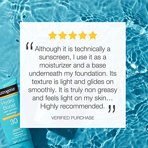 Neutrogena Hydro Boost Water Gel NonGreasy Moisturizing Sunscreen