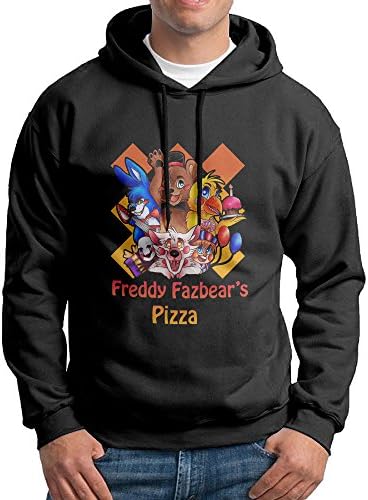 Five Nights At Freddys Pizza Men Long Sleeve Pullover Hoodie