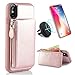 iPhone X Wallet Case, iPhone X Card Holder Case, LAMEEKU iPhone 10 Slim Leather Case Detachable Credit Card Pockets, Kickstand Cover for Apple iPhone 10/iPhone X 5.8