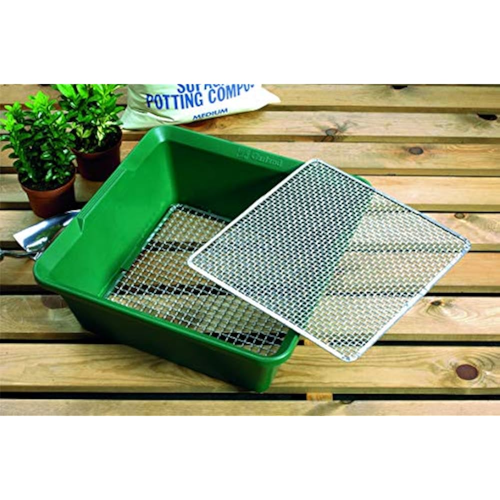GP104 2in1 Galvanized Woven Wire Garden Sieve Compost Sifter