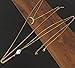 Bestjybt® Bikini Moon Diamond Crystal Charm Crossover Harness Waist Belly Body Chain Necklace
