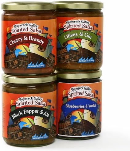 Shipwreck Galley Salsa - Peach and Schnapps (16 ounce)