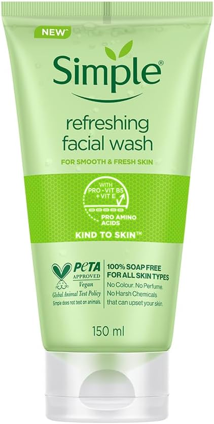 Simple Kind To Skin Refreshing Facial Wash Gel 150 ml