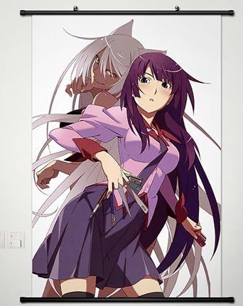 Home Decor Anime Bakemonogatari Wall Scroll Poster Fabric Painting Senjougahara Hitagi 034 L
