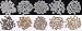 Antique Tibetan Silver Bronze Spacer Beads Box Kit 500pcs Jewelry Findings Beading Assortment Accessories DIY for Bracelet Necklace Jewelry Making (Spacer Beads)