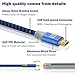 Fasgear 3 pcs 10ft/3M Nylon Braided Micro USB Cable With Gold-Plated Navy-Blue Connector For Samsung, LG, HTC, Nokia, Android Phone And More (Black,White,Red)