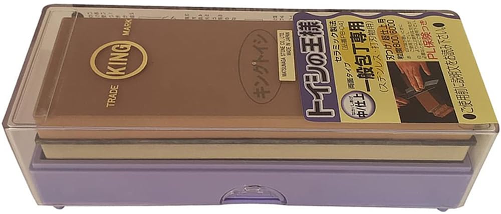 King Japanese Whetstone, Combination PB-04#800/#6000 for Carbon Steel