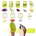 Mandoline Slicer Vegetable Slicer Chopper Dicer - Onion Cutter Chopper Pro - 8 Blades of Squeezer Julienne Slicer Grater -Kitchen Cutter for Multi Veggie, Food, Potato, Tomato, Cucumber, Cheese, Fruit