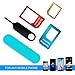 2 Pack Sim Card Adapter,TechRise 5in1 Nano Micro Standard Sim Card Adapter Kit Converter with Sander Bar and Tray Open Needle [Newest Upgraded].