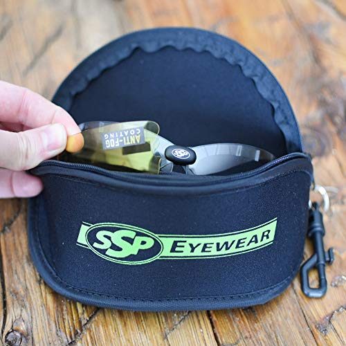 SSP Eyewear Top Focal Tactical Safety Glasses Kit with Assorted Interchangeable 1.00 Bifocal Lenses, TF 1.00 AST KIT (TF 100 AST KIT)