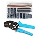 Necygoo Dupont Crimping Pliers with 1420PCS Dupont Connectors IDC Cable 0.25-1.0mm 22-18AWG Blue Crimping Tool