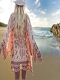 Besooly Women Boho Shawl Kimono Printed Chiffon
