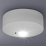Long Life Lamp LED Round Emergency Light Ceiling Flush Mount Maintained Non view 2