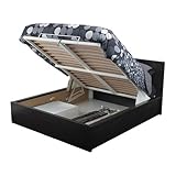 Ikea Queen size Storage bed, black-brown 18210.142926.184