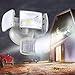 Home Zone Security Mark 4 Tripe Head Outdoor LED Motion Sensor Security light, 2600 Lumen Weatherproof Ultra Bright 5000K, White