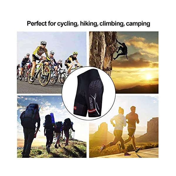 €17.99 ZEROBIKE Uomo Pantaloncini da Ciclismo, Quick Dry 3D Gel Imbottiti Bicicletta  Pantalone Leggero e Traspirante - bikewebshop.it