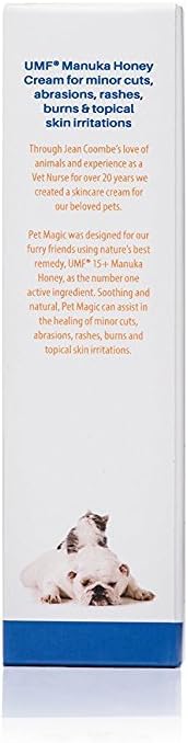 Pet Skin Care Treatment for Dogs and Cats with Scratches, Infections, Small Wounds. UMF+ Manuka Honey, to Cleanse, Soothe and Repair. Heal Your Pet with Natural Pet Magic from The Honey Collection : Pet Supplies