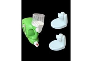 GENERIC (2) Laundry Detergent Cup Holders with Drip Tray, Compatible Lid Drain for Gain, Downy and Era. No Leak Drain System, White, Made in The USA (White)