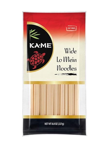 KA ME, NOODLE WIDE LOMEIN, 8 OUNCE