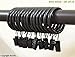 Anello Premium Clip Rings for Drapery Rod - Made of Extra Thick Solid Iron Capable of Holding Heavy Curtains and Drapes - Set of 14pcs - Black