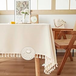 ArtBud Farmhouse Wipeable Tablecloth Vinyl