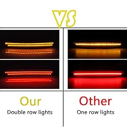 4PCS Smoked Lens Amber/Red Front Rear Full LED Side