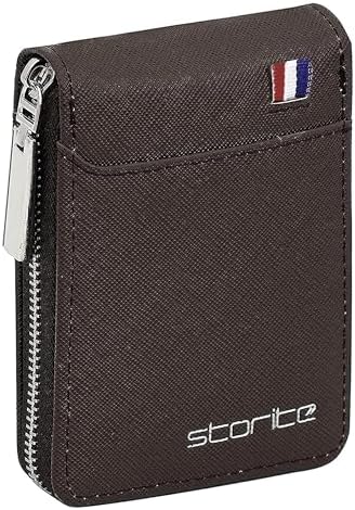 Storite PU Leather Slot Vertical Credit Debit Card Holder Money