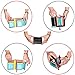 Ladies Luxury Soft Black (Multi Colored Inside) Real Nappa Leather RFID Blocking Small Hand Stitched Multi Fall Purse Multi Credit Card Wallet with Zip Up Coin Compartment