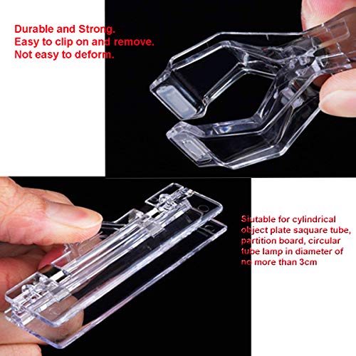Y-Axis 24 Pack Clear Plastic Rotate POP Clip-on Style Merchandise Sign Display Clip Tag Holders (12 Pack) + Wire Shelf Retail Label Holders (12 Pack)