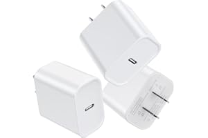 3 Pack USB C Charger Block, iGENJUN Phone 16 15 Charger Block 25W PD Power Adapter, USB C Wall Charger Compatible with Phone 16/16Pro/16Pro Max/16Plus/15/14/13/12,Xs/X, Pad, Galaxy and More
