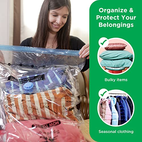 20 Space Saver Vacuum Storage Bags for Clothes, Blanket, Comforter
