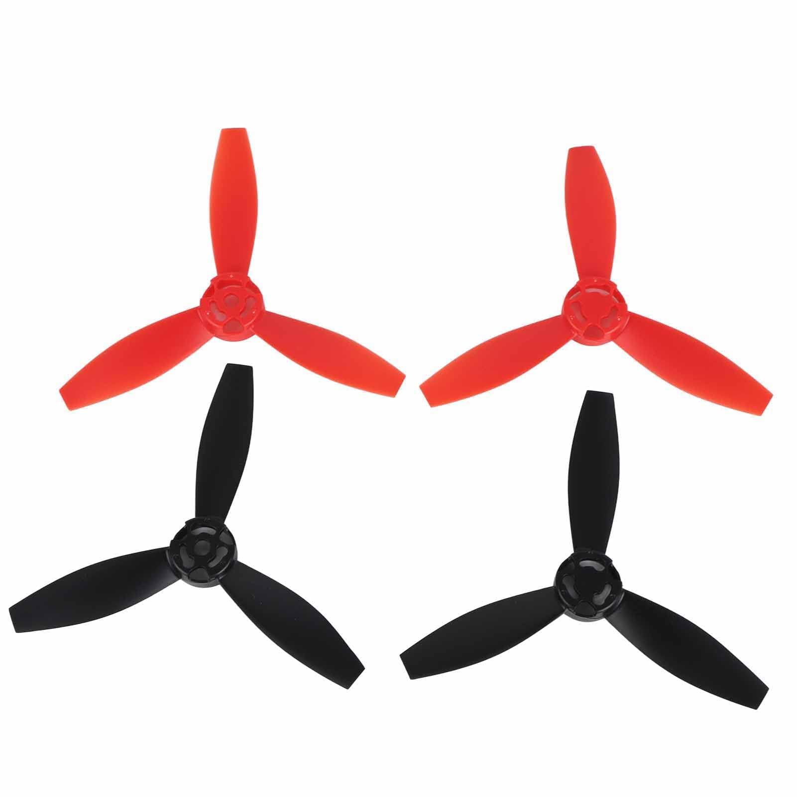 VGEBY RC Airplane Propellers 4pcs RC Propeller Modified Accessory Replacement Fit for Bebop 2 Drone (Black and Red)