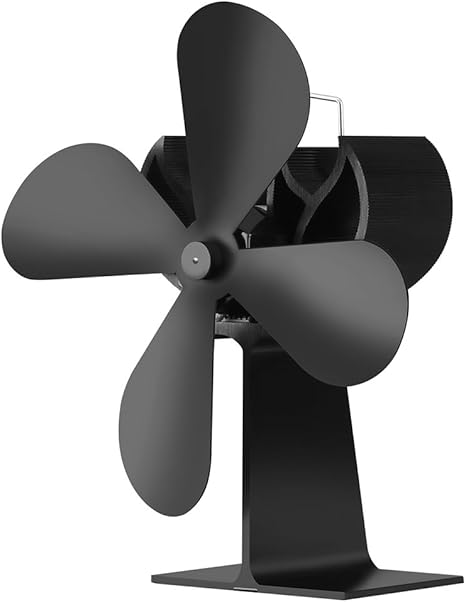 4 Blades Heat Powered Stove Fan Non Electric Wood Burning Stove Fan Blower Eco Friendly Quiet Amazon Ca Home Kitchen