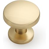 Asidrama 10 Pack Brushed Brass Kitchen Cabinet Knobs Dresser Knobs Drawer Knobs Cabinet Hardware Zinc Knobs for Dresser Drawers