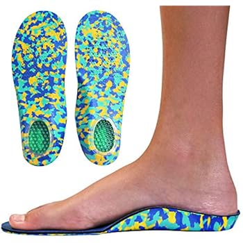 Childrens Insoles for Kids with Flat Feet Who Need Arch Support by Kidsole (Kids Size 2-6)