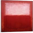 32 Paintings by Mark Rothko - Marks Rothko - White Over Red - Abstract Art Canvas Art Poster and Wall Art Picture Print Modern Family Bedroom Decor Posters 28x28inch(70x70cm)