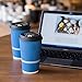 Glowcoast Disposable Coffee Cups With Lids - 16 oz To Go Coffee Cup (80 Pack). Large Travel Cups Hold Shape With Hot and Cold Drinks, No Leaks! Insulated Ripple Cups Protect Hands, No Sleeves needed!