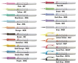 Zebra Mildliner Highlighter Pen Set, 20 Pastel