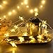 Battery Operated Led String Lights, Ejoyous 6m/19ft 40 Star Shape LED Lights Fairy Decorative Light Lightning for Wedding Party Home Garden Bedroom Outdoor Indoor Wall Castle Play Tents (Warm White)
