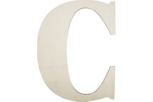 SMANTA Big Unfinished Wooden Letters for Wall Decor 12 Inch Large Wooden Alphabet Blank Unfinished Wooden Letters for Craft Projects Birthday Party Wedding Wine Bar Sign - C