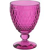 Villeroy & Boch - Boston Berry Water Glass, 250 ml, Crystal Glass for Soft Drinks, Dishwasher-Safe, Pink