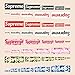 Calculs Iron on Supreme Patches Multi-Sized Iron on Supreme Heat Transfers Vinyl for T-Shirts 40 pcs/Set