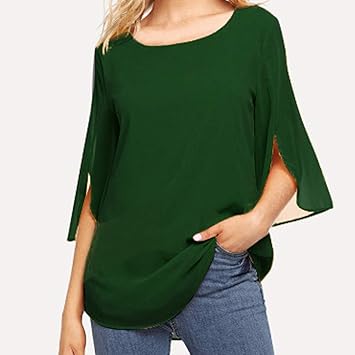 t shirt manche trois quart femme