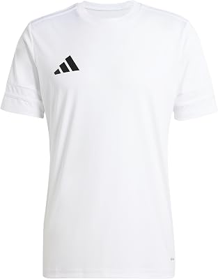 Homme Squadra25 Jersey Short Sleeve Shirt, White/White/Black, M