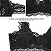 Alpinia Wireless Bras Comfortable Floral Lace Sexy Lingerie for Women Classic Black,size L: 38A, 38B, 36C, 36D, 36DD, 36DDD,Classic Black,Large
