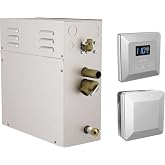 Delta Faucet SimpleSteam 10kW Steam System Kit Chrome, Includes Generator, Square Digital Control, Square Head, Lumicoat Chrome 5P-EST010-PR