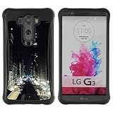 KROKK CASE LG G3 - city lights street view buildings - Rugged Armor Slim Protection Case Cover Shell