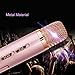 HTRise 08 Rose Gold Portable Karaoke Player Wireless Bluetooth Speaker Microphone KTV, and Singing Record