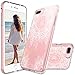 iPhone 7 Plus  Case, MASCHERI [Zen Series] Scratch Resistant [White Henna Mandala Floral Lace Design] TPU Bumper Clear Back Panel Hybrid Case Cover for Apple iPhone 7 Plus  - Clear